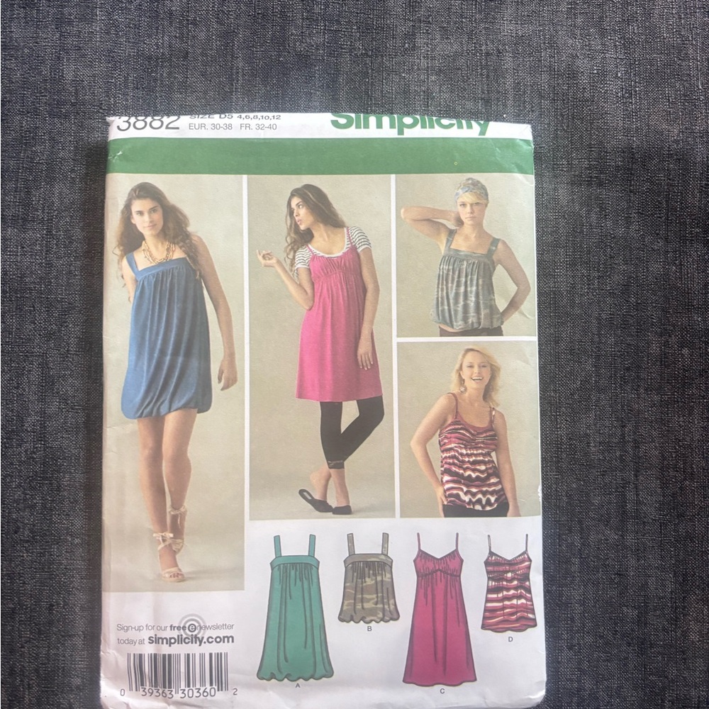 Simplicity Dress Pattern 3882